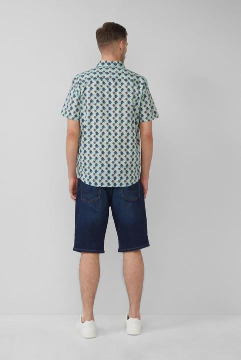 Immagine prodotto S.Oliver Hemd Regular Fit: Gemustertes Kurzarmhemd aus Baumwollstretch (XL)