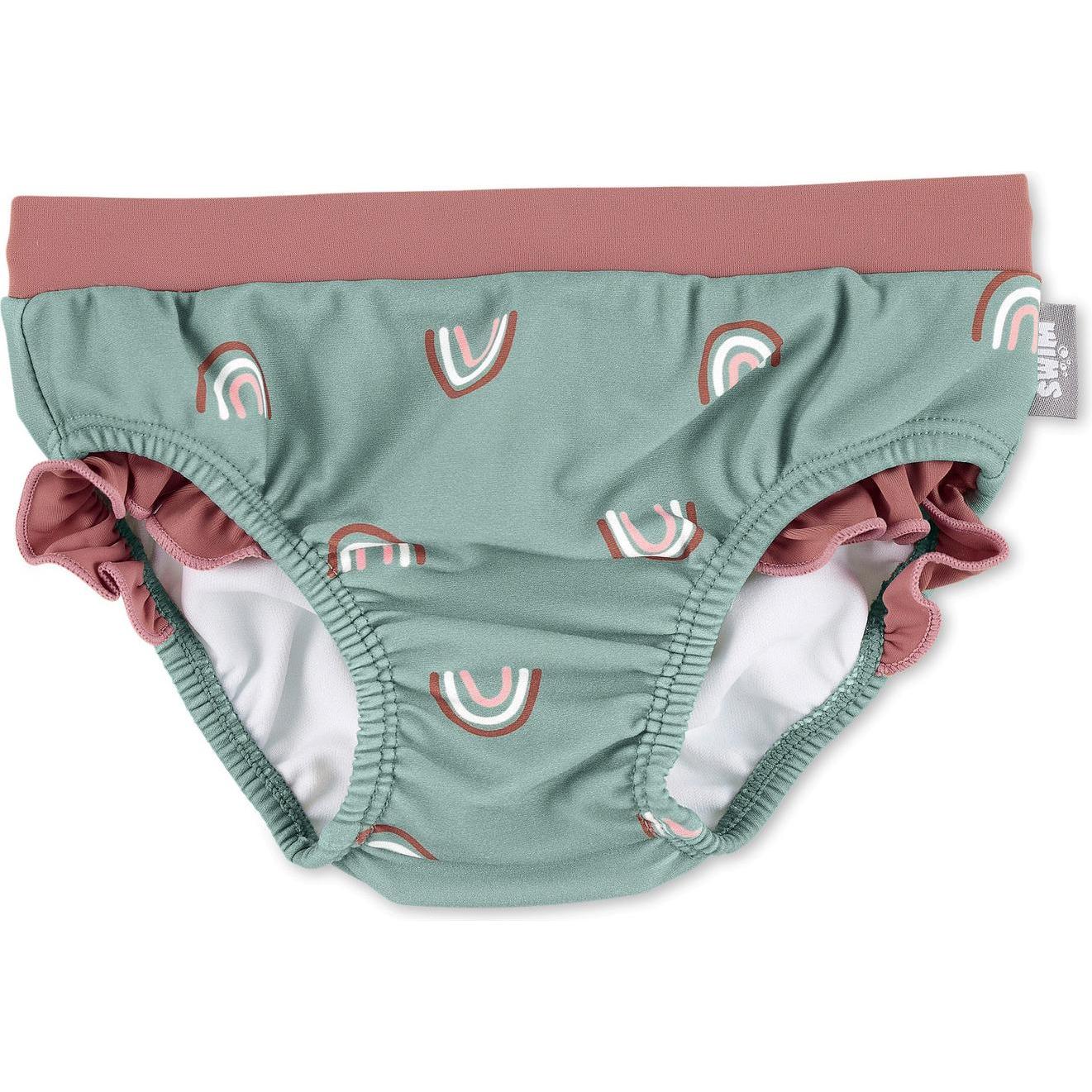 Sterntaler, Mädchen, Badehose, Badehose Regenbogen Grün Gr. 86/92, Rosa, Grün, (92)