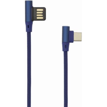 Thumbnail - Sbox USB->Type-C 90 m/m 1.5m USB-TYPEC-90BL blue (1.50 m, USB 2.0), USB Kabel