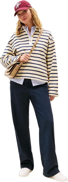 Produktbild Tommy Hilfiger Gold Button Rugby Terry Sweatshirt Pullover (XXL)