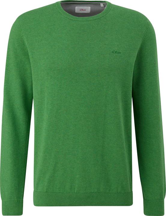 Produktbild s.Oliver Strickpullover Baumwollpullover mit Logo-Stickerei (3XL)