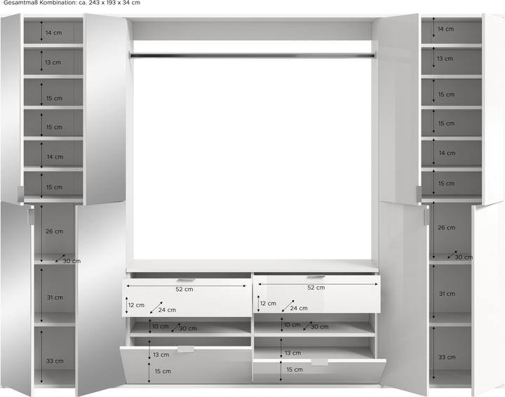 Actual product image Xonox Home Project X (243 x 34 x 193 cm)