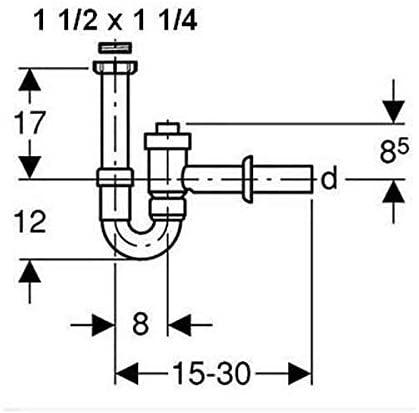 Image du produit Geberit Siphon pour évier (Matériel de montage de siphon)