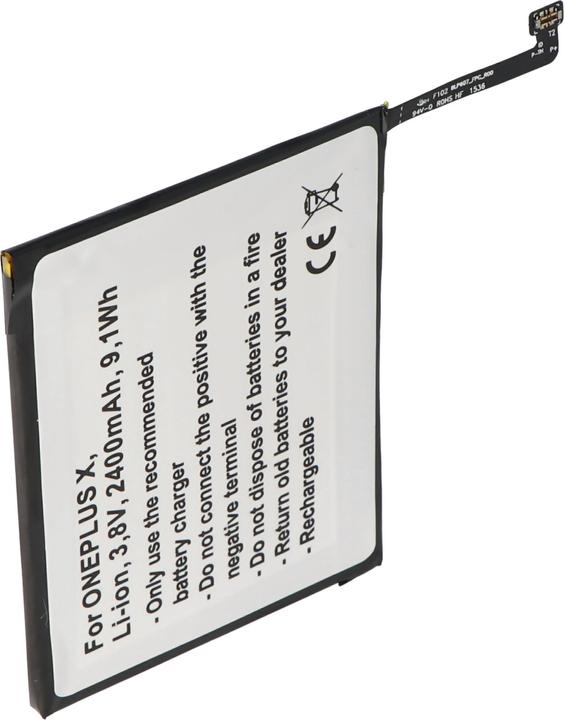 Actual product image AccuCell Akku ONEPLUS X Akku E1000, X OPPO A30, A30 Dual SIM TD-LTE, BLP607