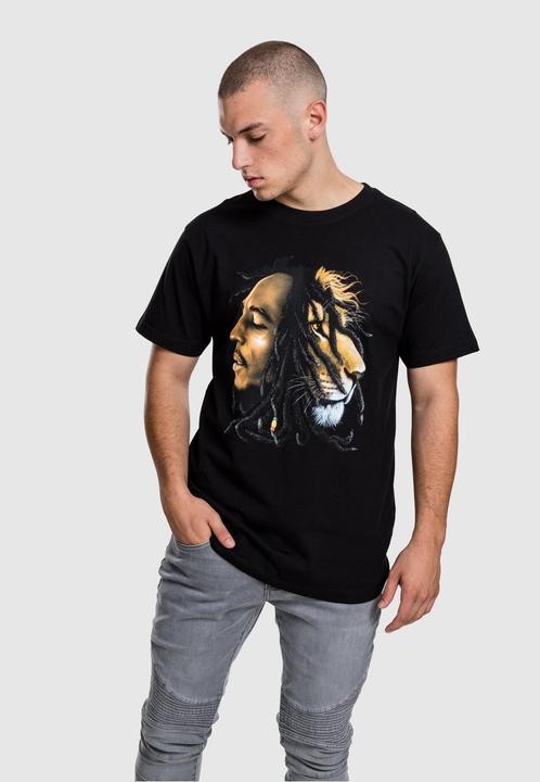 Produktbild Mister Tee Bob Marley Lion Face Tee (S)
