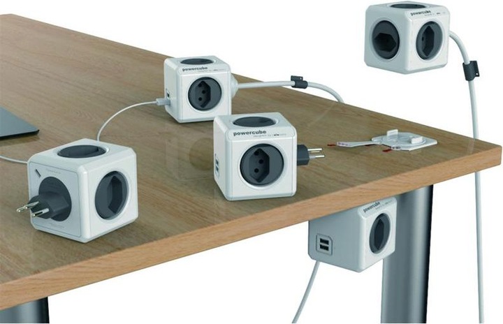 Produktbild Allocacoc PowerCube (4 x, Typ 13, USB-A, 1.50 m)