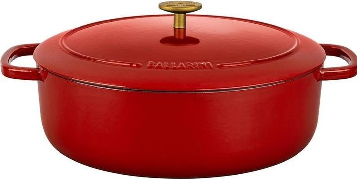 Actual product image Ballarini Bellamonte Cocotte 31 cm, oval, red (31 cm, Casserole + Stewpot, Cast iron)