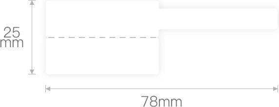 Actual product image Niimbot Thermal Stickers +40, 100C (White)