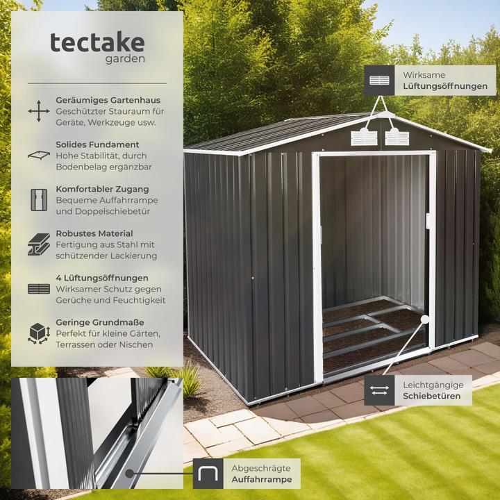 Produktbild tectake Gartenhaus mit Satteldach