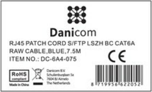 Produktbild Dsit CAT 6a Netzwerkkabel LSOH (CAT6a, 7.50 m)