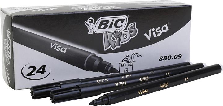 Produktbild Bic Kids Visa schwarz (24 x)