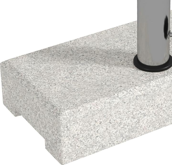Produktbild Outsunny Sonnenschirmständer Granit Grau
