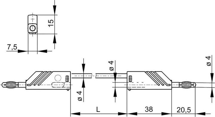 Produktbild SKS Messleitung (Lamellenstecker 4