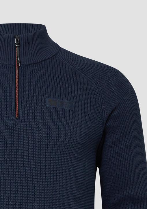 Image du produit s.Oliver Strickpullover Pullover aus Strukturstrick mit Troyer-Kragen (XXL)