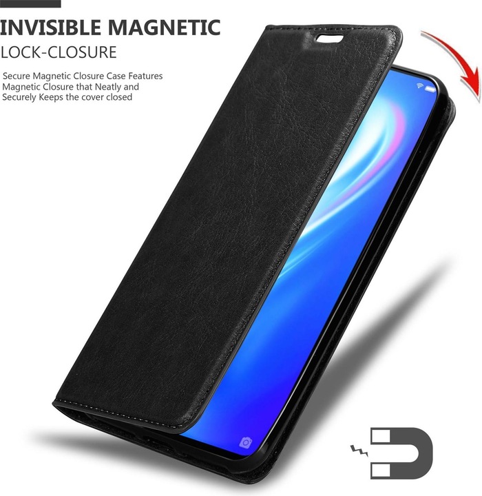 Actual product image Cadorabo Book Invisible Magnet Cover (Vivo S1)