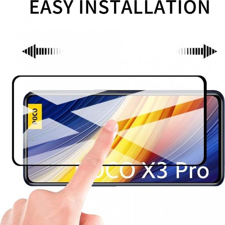 Actual product image Screenguard Xiaomi Poco X3 Pro Full Screen Protective Glass Film 2.5D 9H (1 pcs., Xiaomi Poco X3 Pro)