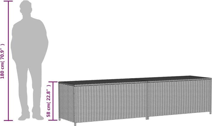 Actual product image vidaXL Gartentruhe 469L