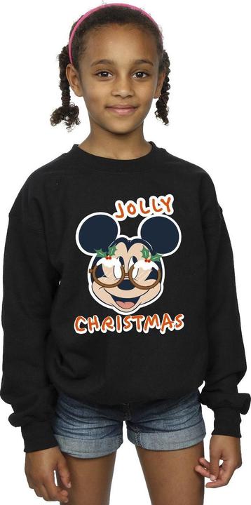 Produktbild Disney Mickey Mouse Jolly Christmas Glasses Sweatshirt Mädchen (116)
