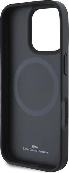 Immagine prodotto BMW BMHMP16X23RDDK Custodia rigida per iPhone 16Pro Max 6,9" in pelle con diamante e logo in metallo (Apple iPhone 16 Pro Max)