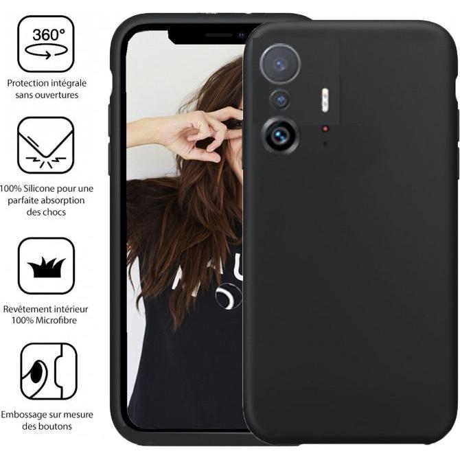 Thumbnail - Jaym Premium Silikonhülle, Schwarz Series (Xiaomi 14), Smartphone Hülle, Schwarz