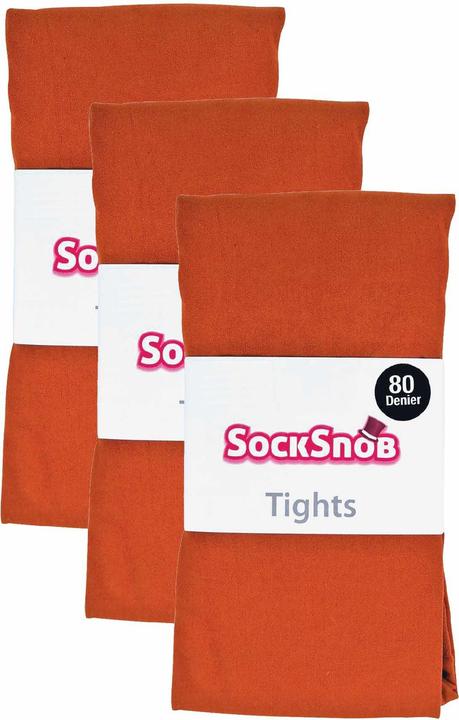 Produktbild Sock Snob 3er Pack Strumpfhose 80 Den | Strumpfhose Blickdicht Matt (80DEN, M)