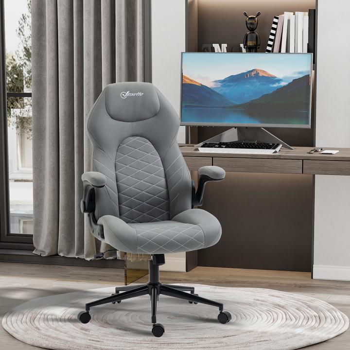 Image du produit Vinsetto Chaise de bureau avec appui-tête et accoudoirs