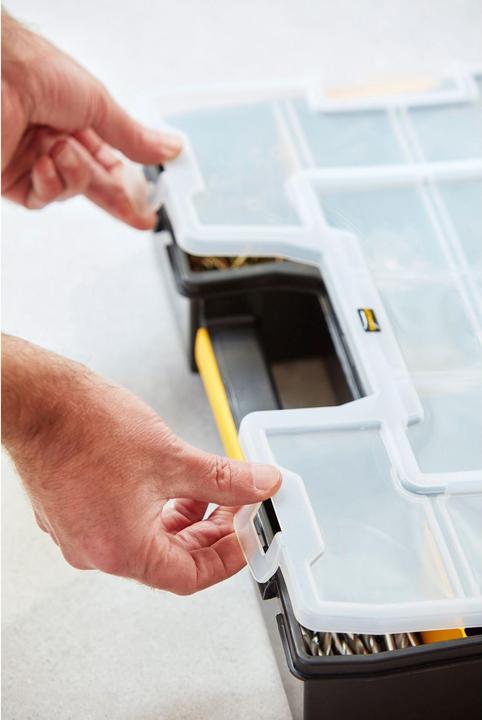 Actual product image Stanley Toolbox L with removable dividers