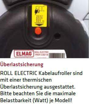 Actual product image Elmag Automatic cable reel JUNIOR 230 Roll Electric (10 m, 4.50 mm²)