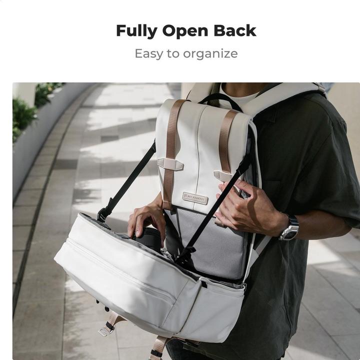 Actual product image K&F Concept Backpack 20L Urban Wander 01 (Beige) (Photo backpack, 20 l)