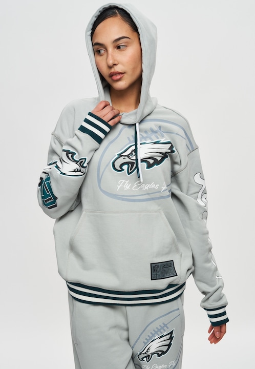 Produktbild Recovered Re:covered Fleece Hoody - PATCHES Philadelphia Eagles - XL (XL)