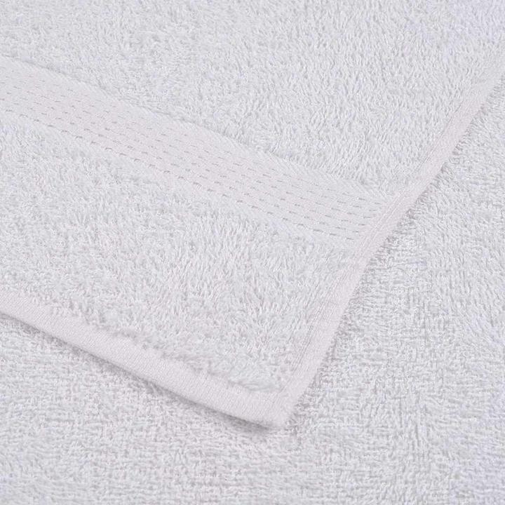 Image du produit vidaXL Serviettes 25 pcs. Blanc 100x200 cm 360 g/m² 100% coton Serviette de plage (100 x 200 cm)