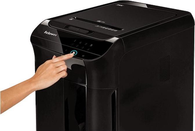 Produktbild Fellowes Aktenvernichter AutoMax 450C Autofeed schwarz (Streifenschnitt)