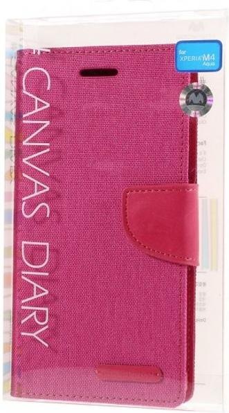 Actual product image Goospery Canvas Diary Series (Sony Xperia M4 Aqua)