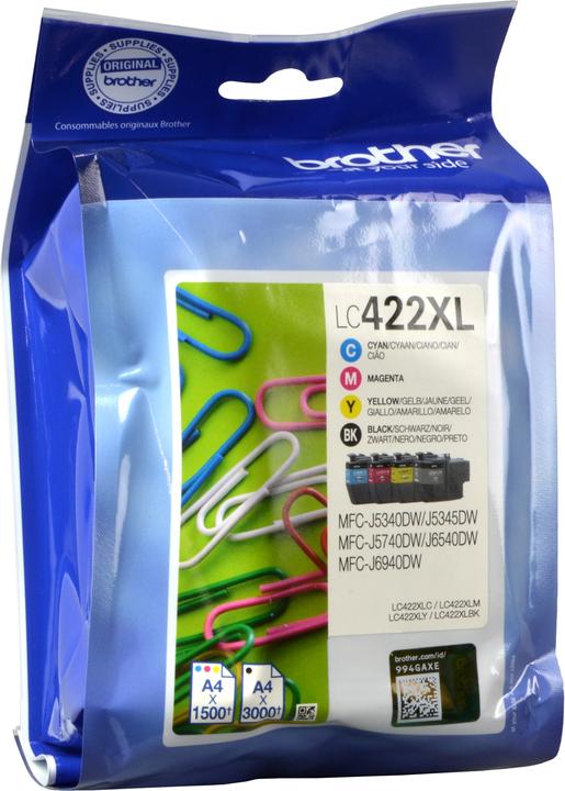 Brother LC422XL HY Waardepakket (M, C, BK, Y)