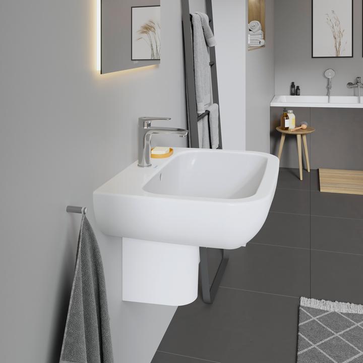 Actual product image Duravit Washbasin D-Code 65 cm white 2310650000 (500 mm, 650 mm)