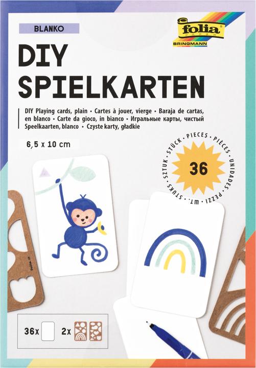 Produktbild Folia Blanko Spielkarten Set (36 Teile)