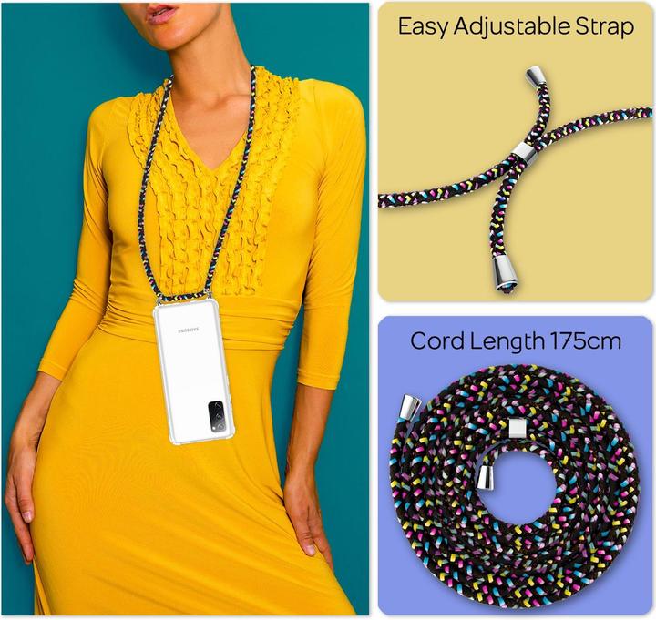 Actual product image Nalia Mobile phone case with chain