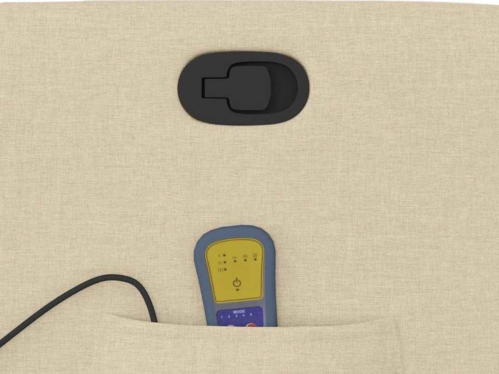 Immagine prodotto VidaXL Poltrona massaggiante con ausilio stand-up in tessuto crema