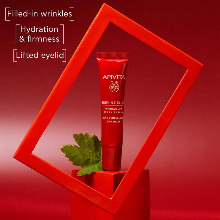 Actual product image Apivita Beevine Elixir Wrinkle Lift Eye & Lip Cream with Polyphenols, Marine Biotech Active & Goji Berry 0.5 (Eye Care Cream, Day, Night, 15 ml)