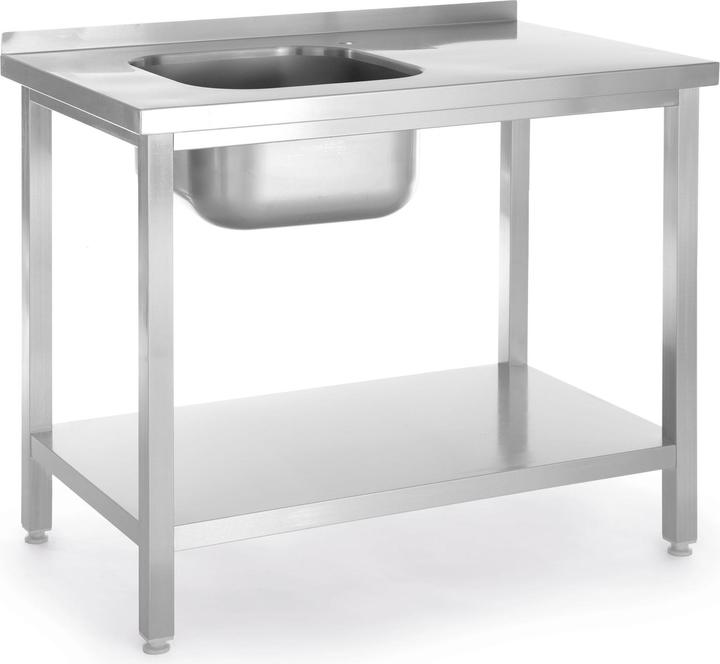 Hendi Tavolo con lavabo a sinistra 800x600x850 mm Budget