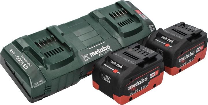 Actual product image Metabo MS 36-18 LTX BL 40 Battery chain saw 36 V ( 2x 18 V ) 40 cm 22 m/s Brushless + 2x battery 5,5 Ah (Battery chain saw)