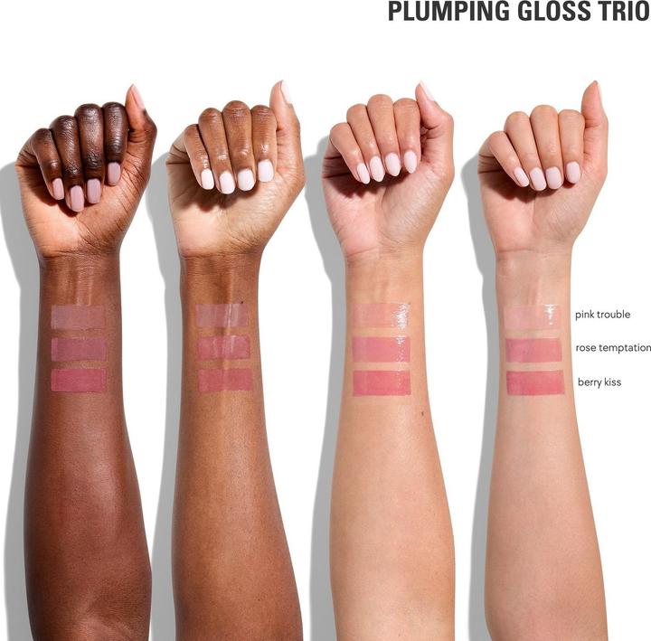 Immagine prodotto Kylie Jenner Lip Gloss (Tentazione di rosa 3,22 ml, Guai Rosa 3,22 ml, Bacio ai frutti di bosco 3,22 ml)