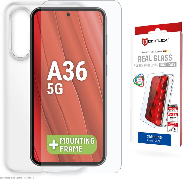 Produktbild Displex Real Glass + Case (1 Stk., Samsung Galaxy A36)