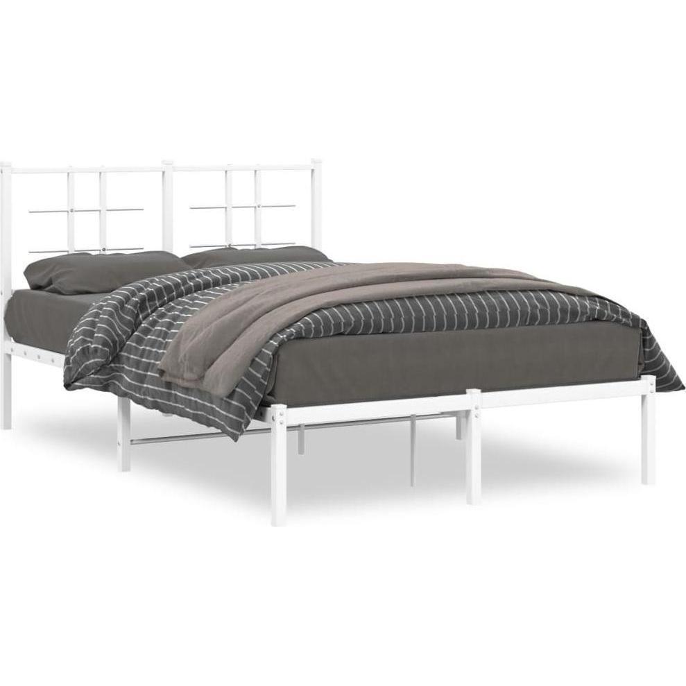 VidaXL, Bett, Bettgestell mit Kopfteil (120 x 190 cm)