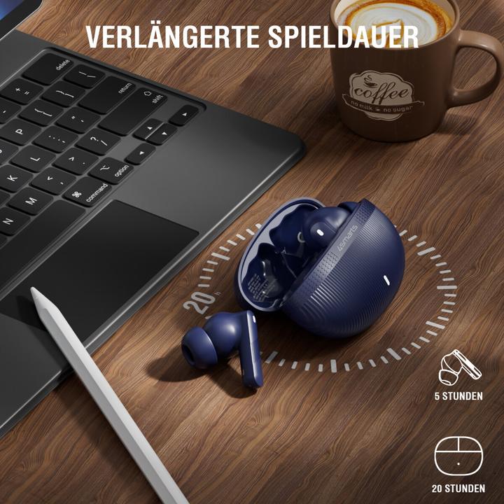 Produktbild 4smarts TWS Bluetooth Kopfhörer SkyBuds Pro ANC (ANC, 20 h, Kabellos)