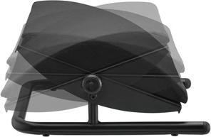 Produktbild Powerone Ergonomische Fussstütze, abnehmbares weiches Kissen, schwarz, Stahl, Tragkraft 25 kg