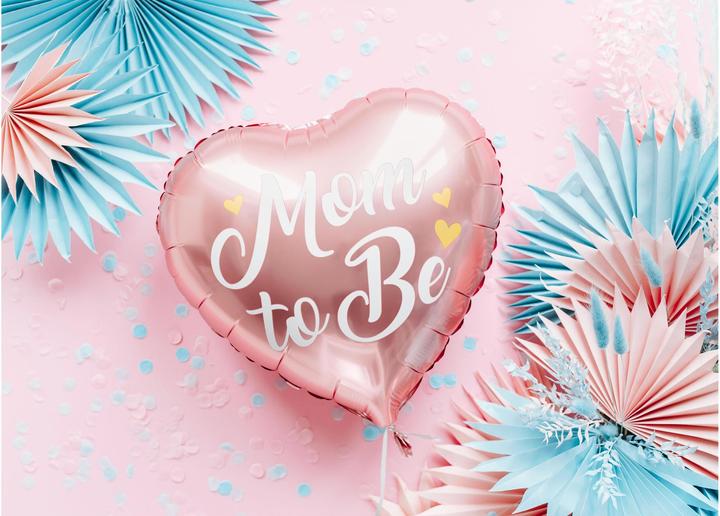 Image du produit Partydeco Ballon en plastique Mom to be rose (1 x)