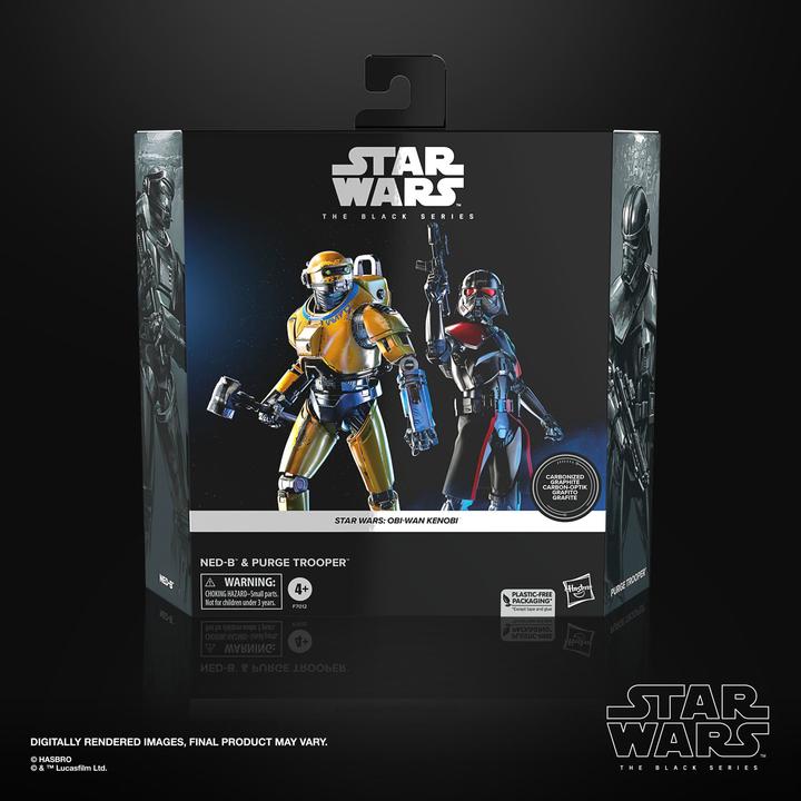 Produktbild Hasbro Star Wars: Obi-Wan Kenobi Black Series Actionfiguren 2er-Pack NED-B & Purge Trooper Exclusive 15 cm