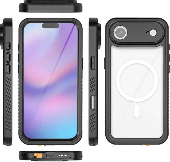 Image du produit 4smarts Hülle, Housse, Apple, iPhone 17 Air, 16,8 cm (6.6"), Noir, Transparent (Apple iPhone 17)