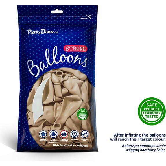 Thumbnail - Partydeco Luftballons Beige Pastell 30cm (50St.)